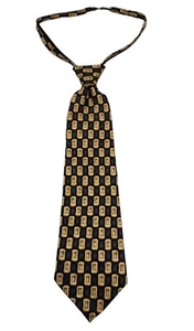 Jacob Roberts Nordstrom Zipper Tie Pre-Tied Necktie Adjustable Geometric EUC  - Picture 1 of 12