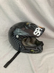Fox Racing Adult Medium 57-58 Motocross Motorcycle Helmet Black w/ Visor - Picture 1 of 12