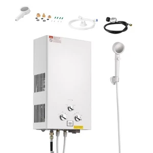 Portable 2.64GPM 10L Propane Tankless Water Heater Instant RV Camping Regulator - Picture 1 of 12