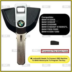 PARA BMW R1200GS S1000R S1000RR K1600GT K1600GTL F650 F800 K1200 1300 LLAVE CHIP - Imagen 1 de 2