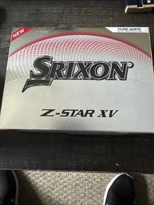 Srixon Z-Star XV 2025 Tour 12 Golf Balls 3 Piece Urethane Spin Skin+ PURE WHITE - Picture 1 of 2