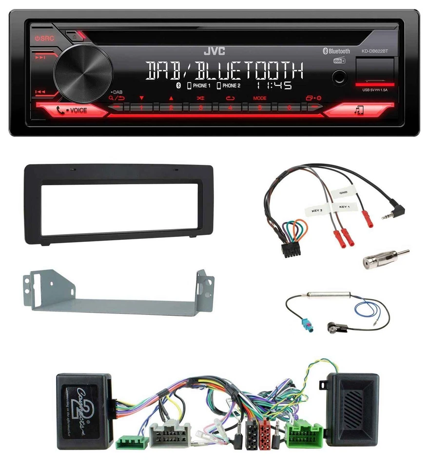 JVC CD DAB USB Bluetooth Lenkrad Autoradio für Volvo V70 XC70 2007-2011 S80 2006 - Bild 1 von 4