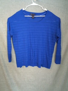 Blaues transparentes Lane Bryant Langarmshirt Gr. 24 - Bild 1 von 7