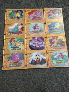 The Little Mermaid's Treasure Chest Kids Book Lot Set of 12 DISNEY PRINCESS 1992 - Picture 1 of 9