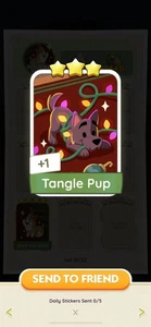Tangle Pup - Monoply Go Sticker Fast Sending!! - Picture 1 of 1