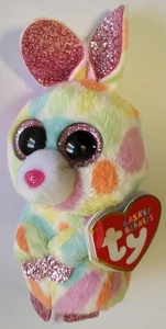 Ty Basket Beanies Bloomy Lapin Peluche 9cm Jouet En Peluche - Picture 1 of 1