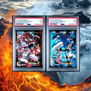 SET SEQUENZIALE! 🔥💦 Team Magma Groudon EX & Team Aqua Kyogre EX PSA 7 - Foto 1 di 5