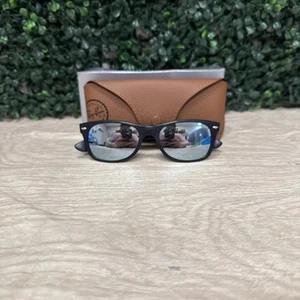 Rayban RB2132 New Wayfarer Black Green/Mirror lens 55mm #82 - Picture 1 of 7