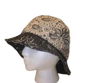 Putnam Accessory Mens Bucket Hat Fashion Sun Cap Outdoor Packable White Black - Picture 1 of 9