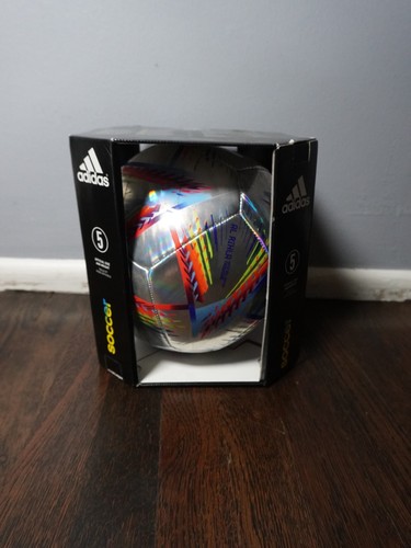 Adidas Al Rihla World Cup Qatar 2022 Training Hologram Foil Soccer Ball ...