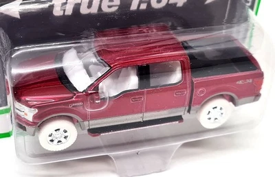 Autoworld 1/64 Ford F-150 Lariat 2019 versión Chase neumáticos blancos rojo metálico Foto 1 de 4