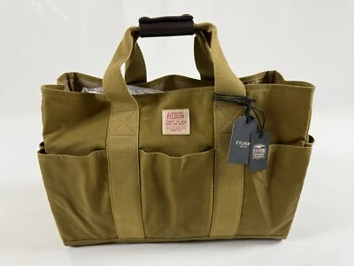 FILSON TIN CLOTH OPEN SUPPLY TOTE DARK TAN NWT - Image 1 of 4