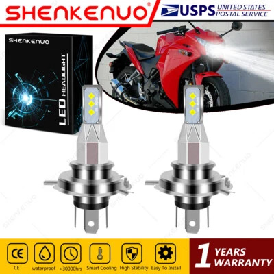 Para Honda CBR250R 2011-2013 2X 9003 H4 LED Faros Bombillas 55W Alta Potencia Blanco Foto 1 de 4