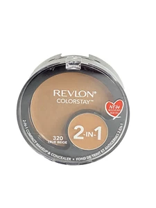 REVLON Colorstay 2 in 1 COMPACT MAKEUP ~ TRUE BEIGE #320 ~ NEW SEALED - Picture 1 of 3