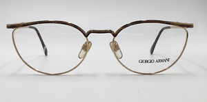 Armani Brille Damen Gold  oval Metall 220 805 1980er Vintage