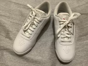 Reebok Classic Princess weiß Tennis Turnschuhe Schuhe weiß Damengröße 8,5 - Bild 1 von 7