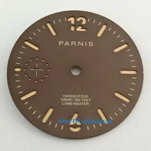 35,4mm Parnis Marrón Oscuro Reloj Esfera Ajuste ETA 6497 Gaviota st3600 Movimiento - Imagen 1 de 5