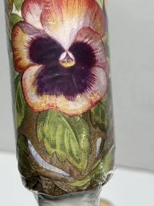 2 Rolls Vtg Wallpaper Border scalloped Pansies Granny Core Cottage 10 Yards - Picture 1 of 7