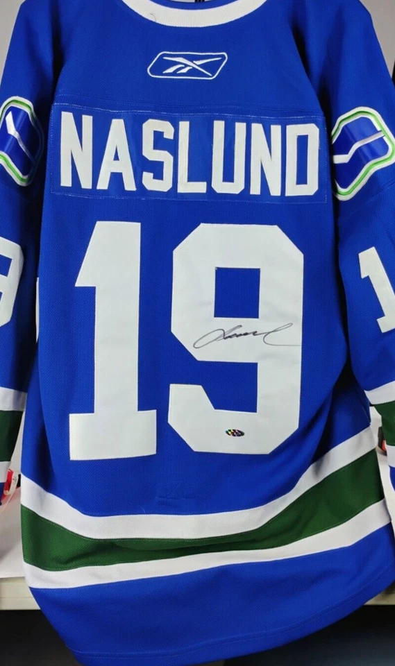 Футболка с автографом Маркуса Наслунда из Vancouver Canucks — сертификат подлинности Reebok/CCM - Изображение 1 из 4