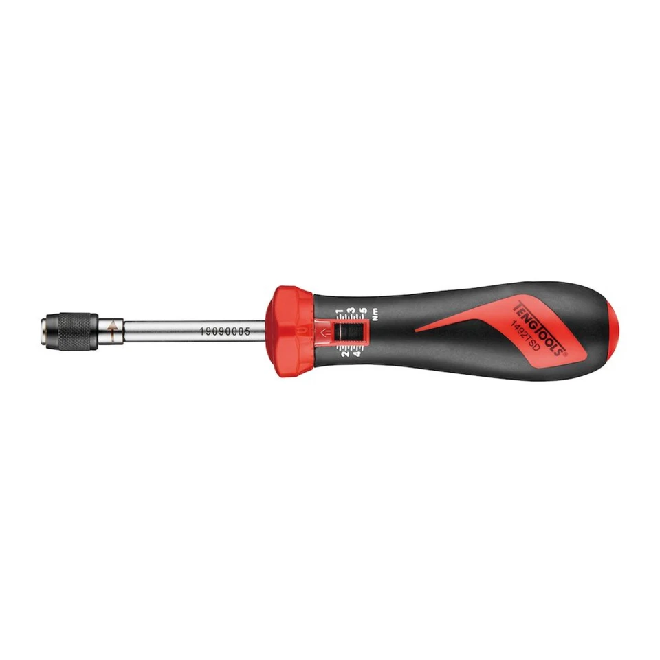 Teng Tools 1 to 5 Nm 1/4 Inch Drive Torque Screwdriver - 1492TSD - Image 1 of 1