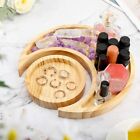 Wooden Jewelry Display Tray Crystal Plates Holder Bedroom Office Accessories