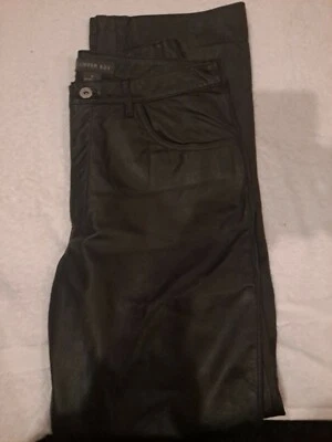 Womens Leather Pants Black 9 - Image 1 of 3
