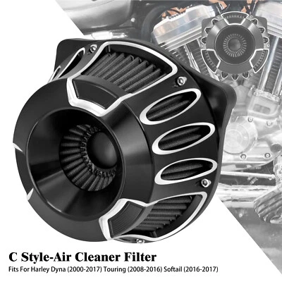 CNC Invertiert Luftfilter Luftreiniger Für Harley Touring Glides Trike 2008-2016 - Image 1 of 4