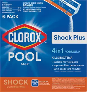Shock Plus Pool Shock for Swimming Pools, 6pk - Picture 1 of 4