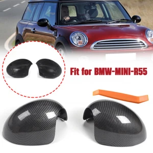 Cubierta de espejo lateral de fibra de carbono manual para MINI Cooper R55 R56 R57 R58 R60 R61 EE. UU. - Imagen 1 de 10