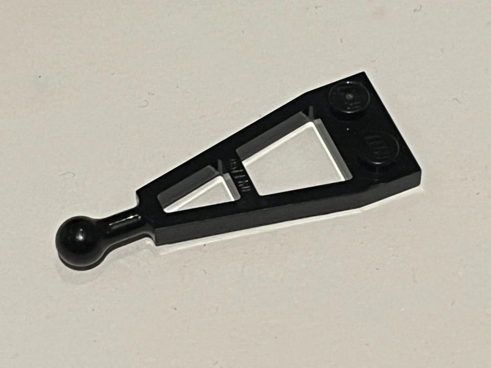 LEGO Black Plate 1x2 with Long Towball 2508 Set 7628 7734 7894 6481 6552 7635... - Photo 1/1