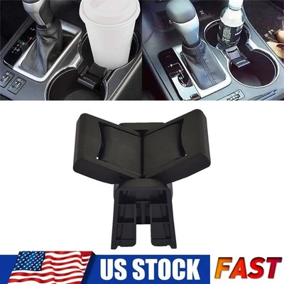 Center Console Phone Cup Holder Insert Drink Divider Black For Toyota Highlander - Image 1 of 4