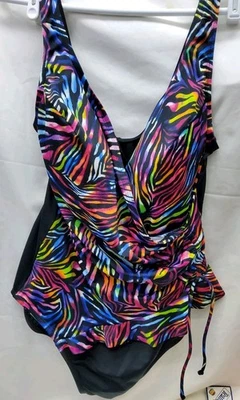 Longitude one piece swimsuit by mimi flamingo Plus Size - Image 1 of 4