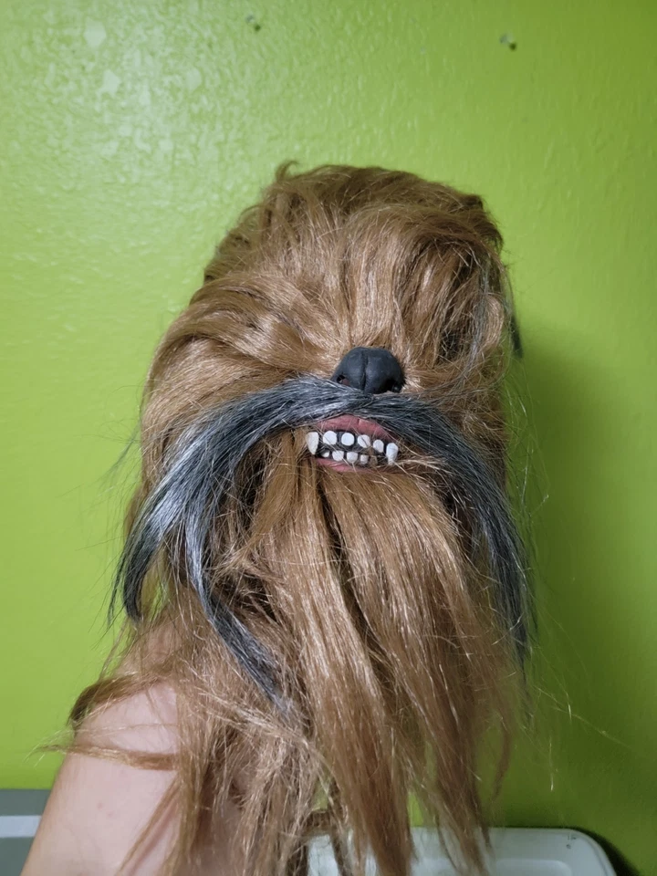 Cosplay Star Wars Chewbacca Máscara Coleccionistas Máscara de Goma Látex Halloween Utilería  Foto 1 de 4