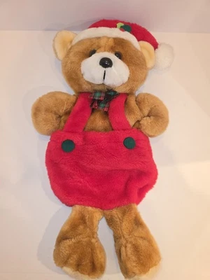 Santa’s Best Oso de Peluche Marrón Tostado Peluche Medias de Navidad 3D De Colección Rennoc 20" Foto 1 de 4