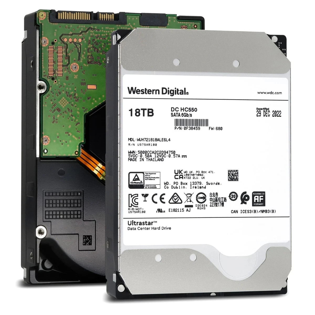 外付けハードディスク・ドライブ Western Digital 22TB SATA 6Gb/s SC HA710 外付けハードディスク・ドライブ Western Digital 22TB SATA 6Gb/s SC