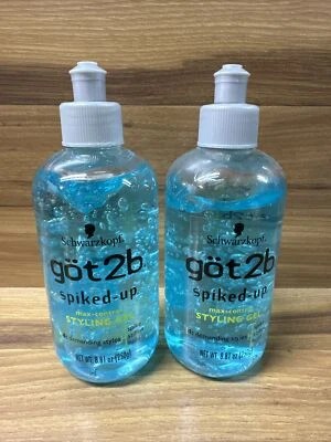 Lote de 2 gel capilar Schwarzkopf got2b Spiked-Up Max-Control 8,81 oz 250 g Foto 1 de 2