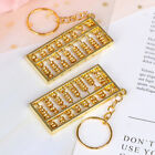Golden Chinese Accounting Tool 8 Rows Abacus KeyChain Ring Keych.V6 _t