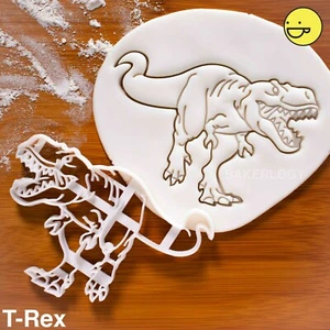 T-Rex cookie cutter | Tyrannosaurus Rex Dinosaur dinosaurs jurassic biscuit - Picture 1 of 6