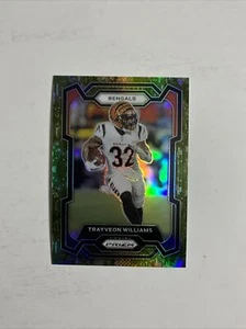 2023 Panini Prizm Trayveon Williams Green Camo 9/15 #59 Cincinnati Bengals Rare - Picture 1 of 2
