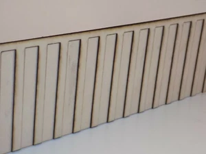 Flexible Dockside Harbour Steel Piling OO Gauge Wall Embankment Defence 6.5x60cm - Picture 1 of 6