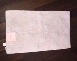 Kate Spade Bath Rug Bath Mat In Baby Pink Larabee White Polka Dots - Picture 1 of 3