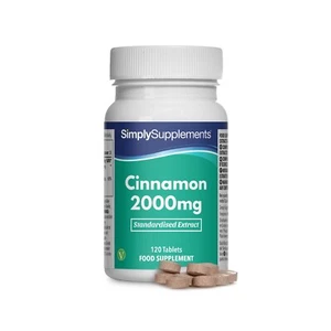 Zimt Extrakt 2000mg - 120 Tabletten - SimplySupplements - Bild 1 von 3