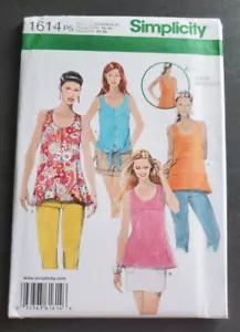Simplicity 1614 Pattern Misses Tops with Back Details 12 14 16 18 20 New Uncut - Picture 1 of 2