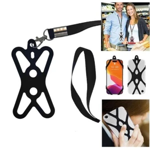 Easy carry Phone Neck Cord Silicone Lanyard Hook Universal Designs Phone Hanger - Zdjęcie 1 z 11