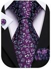 Barry.Wang Men's Tie Set Polka Dot Handkerchief Cufflinks Fashion Neckties Weddi