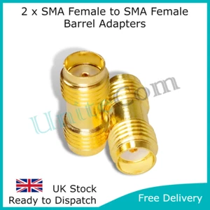 2 x SMA Buchse auf SMA Buchse Straight Through Adapter Connector WiFi LoRa 4G 5G - Bild 1 von 5