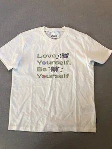 Vans Shirt Girl's Medium (10-12) New Santos Crew Marshmallow - Picture 1 of 3