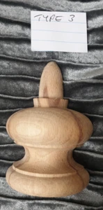 WOODEN FINIAL TYPE 3 - Picture 1 of 5