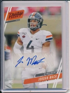 2020 PANINI CHRONICLES PRESTIGE JORDAN MACK AUTO ROOKIE CARD PANTHERS - Picture 1 of 1