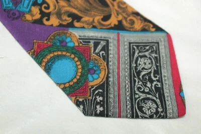 Corbata de seda MASSIMO DE VITO hecha en Italia F73067 Foto 1 de 4